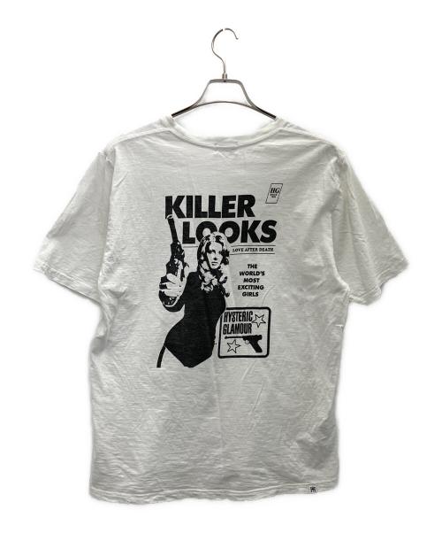 Hysteric Glamour（ヒステリックグラマー）Hysteric Glamour (ヒステリックグラマー) 半袖カットソー ホワイト サイズ:Lの古着・服飾アイテム