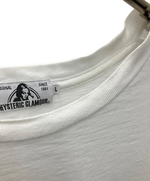 Hysteric Glamour（ヒステリックグラマー）Hysteric Glamour (ヒステリックグラマー) 半袖カットソー ホワイト サイズ:Lの古着・服飾アイテム