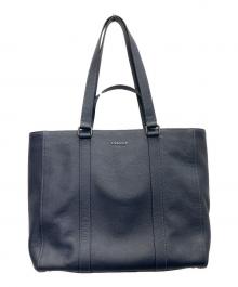 COACH（コーチ）の古着「ダブルハンドル トート」｜ネイビー