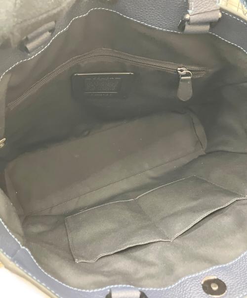 COACH（コーチ）COACH (コーチ) ダブルハンドル トート ネイビーの古着・服飾アイテム