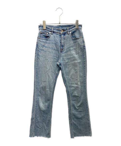 anuans（アニュアンス）anuans (アニュアンス) セミフレアカットオフデニムパンツ インディゴ サイズ:1の古着・服飾アイテム