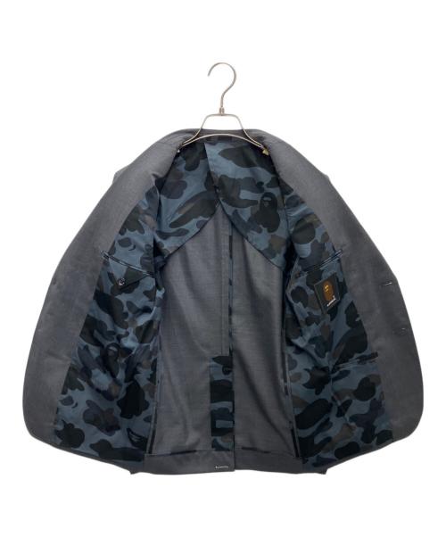 Mr.BATHING APE（ミスターベイジングエイプ）Mr.BATHING APE (ミスターベイジングエイプ) テーラードジャケット グレー サイズ:SIZE 44の古着・服飾アイテム