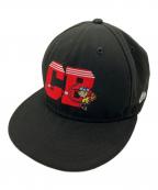 New Era×PEANUTSニューエラ×ピーナッツ）の古着「キャップ」｜ブラック