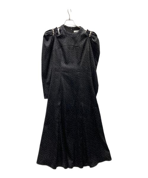 HER LIP TO（ハーリップトゥ）Her lip to (ハーリップトゥ) 長袖ワンピース ブラック サイズ:Mの古着・服飾アイテム