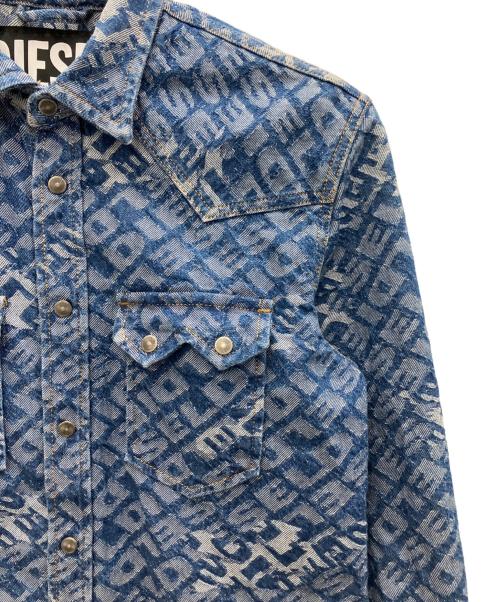 DIESEL（ディーゼル）DIESEL (ディーゼル) デニムシャツ インディゴ サイズ:Sの古着・服飾アイテム
