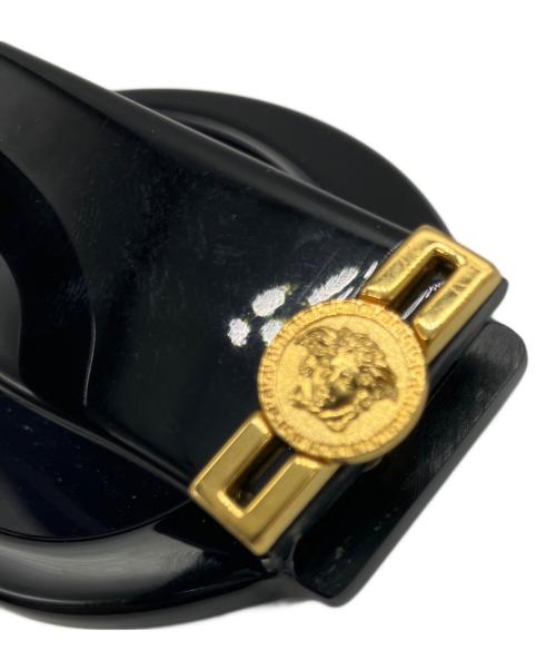 GIANNI VERSACE（ジャンニ・ヴェルサーチ）GIANNI VERSACE (ジャンニ・ヴェルサーチ) サングラス ブラック×ゴールドの古着・服飾アイテム
