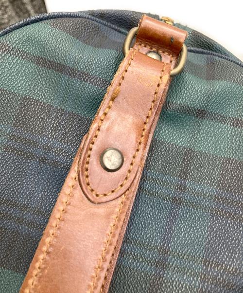 POLO RALPH LAUREN（ポロ・ラルフローレン）POLO RALPH LAUREN (ポロ・ラルフローレン) ボストンバッグ グリーン×ブラウンの古着・服飾アイテム