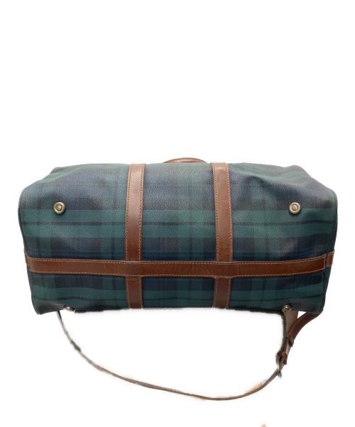 POLO RALPH LAUREN（ポロ・ラルフローレン）POLO RALPH LAUREN (ポロ・ラルフローレン) ボストンバッグ グリーン×ブラウンの古着・服飾アイテム