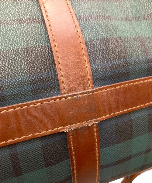POLO RALPH LAUREN（ポロ・ラルフローレン）POLO RALPH LAUREN (ポロ・ラルフローレン) ボストンバッグ グリーン×ブラウンの古着・服飾アイテム