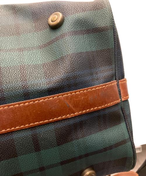 POLO RALPH LAUREN（ポロ・ラルフローレン）POLO RALPH LAUREN (ポロ・ラルフローレン) ボストンバッグ グリーン×ブラウンの古着・服飾アイテム