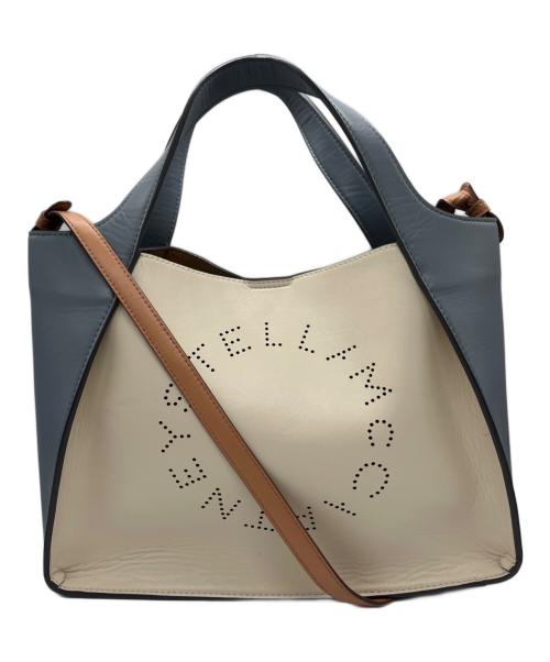 STELLA McCARTNEY（ステラマッカートニー）STELLA McCARTNEY (ステラマッカートニー) 2WAYバッグ ホワイト×ブルーの古着・服飾アイテム