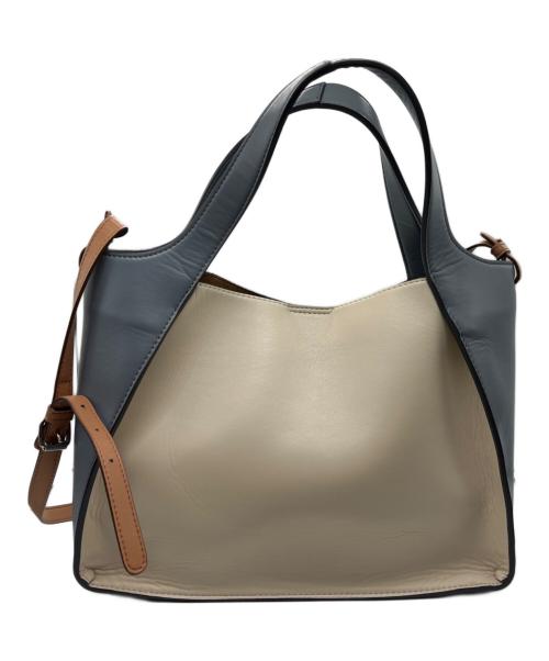 STELLA McCARTNEY（ステラマッカートニー）STELLA McCARTNEY (ステラマッカートニー) 2WAYバッグ ホワイト×ブルーの古着・服飾アイテム