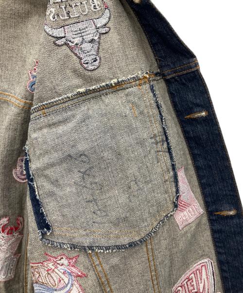 UNK NBA（アンクエヌビーエー）UNK NBA (アンクエヌビーエー) デニムジャケット インディゴ サイズ:XXLの古着・服飾アイテム