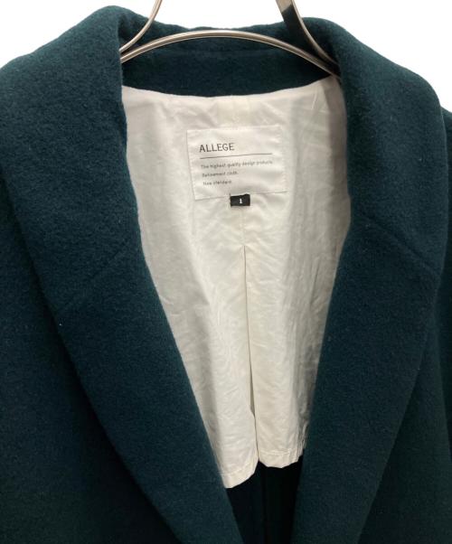 ALLEGE（アレッジ）ALLEGE (アレッジ) ガウンコート グリーン サイズ:SIZE1の古着・服飾アイテム