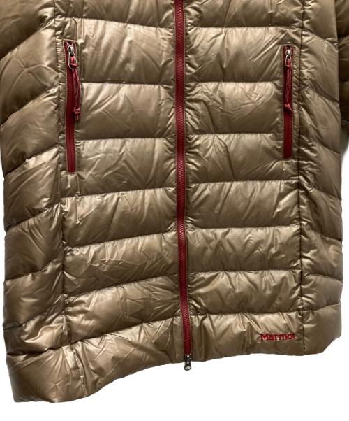 MARMOT（マーモット）MARMOT (マーモット) ダウンコート ベージュ×レッド サイズ:XLの古着・服飾アイテム