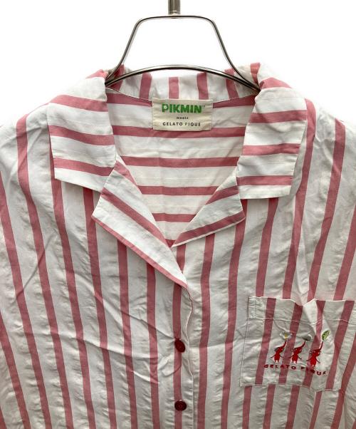 gelato pique（ジェラートピケ）gelato pique (ジェラートピケ) PIKMIN 半袖シャツ レッド サイズ:SIZEFREEの古着・服飾アイテム