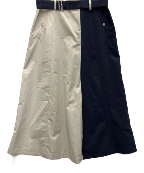 UNITED TOKYO（ユナイテッドトーキョー）UNITED TOKYO (ユナイテッドトーキョー) 半袖ワンピース ネイビー×ベージュ×ブラック サイズ:SIZE1の古着・服飾アイテム