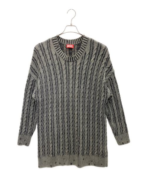 DIESEL（ディーゼル）DIESEL (ディーゼル) 厚手ニット ブラック サイズ:SIZE Sの古着・服飾アイテム