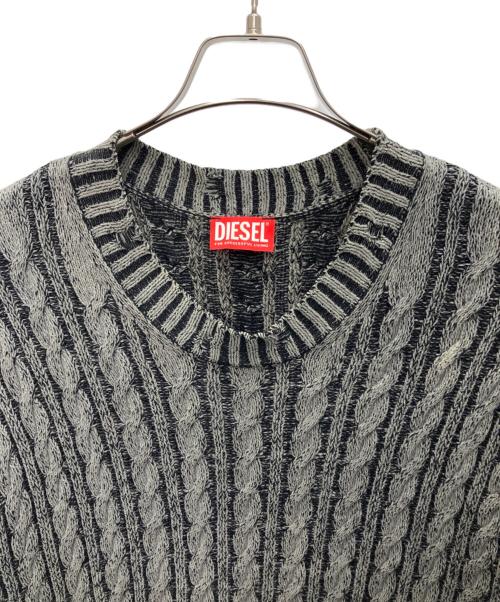 DIESEL（ディーゼル）DIESEL (ディーゼル) 厚手ニット ブラック サイズ:SIZE Sの古着・服飾アイテム