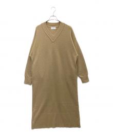 CLANE（クラネ）の古着「ニットワンピース」｜ベージュ