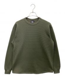 THE NORTH FACE（ザ ノース フェイス）の古着「L/S Warm Waffle Crew」｜カーキ
