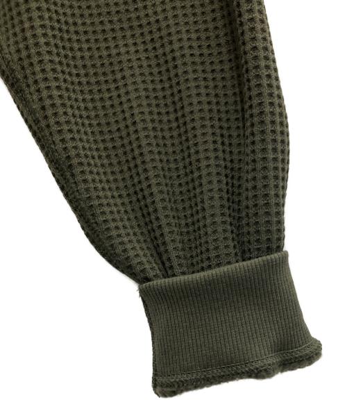 THE NORTH FACE（ザ ノース フェイス）THE NORTH FACE (ザ ノース フェイス) L/S Warm Waffle Crew カーキ サイズ:Lの古着・服飾アイテム