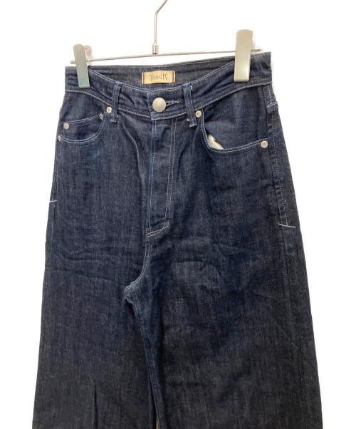 YANUK（ヤヌーク）YANUK (ヤヌーク) ワイドデニムパンツ インディゴ サイズ:SIZE 25の古着・服飾アイテム