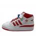 adidas (アディダス) スニーカー レッド×ホワイト サイズ:SIZE 26cm：6000円