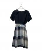 BURBERRY BLUE LABELバーバリー ブルー レーベル）の古着「半袖ワンピース」｜ネイビー