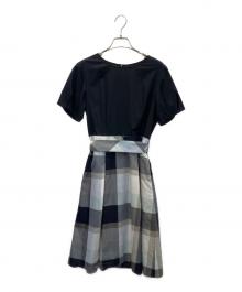 BURBERRY BLUE LABEL（バーバリー ブルー レーベル）の古着「半袖ワンピース」｜ネイビー