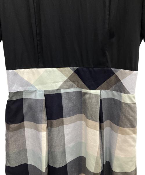 BURBERRY BLUE LABEL（バーバリー ブルー レーベル）BURBERRY BLUE LABEL (バーバリー ブルー レーベル) 半袖ワンピース ネイビー サイズ:SIZE38の古着・服飾アイテム