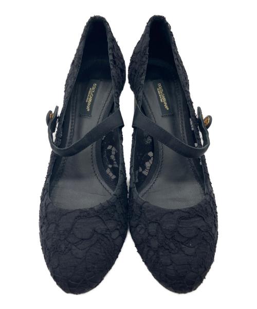 DOLCE & GABBANA（ドルチェ＆ガッバーナ）DOLCE & GABBANA (ドルチェ＆ガッバーナ) ハイヒールパンプス ブラック サイズ:SIZE38の古着・服飾アイテム