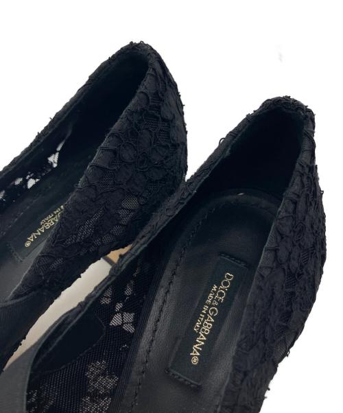 DOLCE & GABBANA（ドルチェ＆ガッバーナ）DOLCE & GABBANA (ドルチェ＆ガッバーナ) ハイヒールパンプス ブラック サイズ:SIZE38の古着・服飾アイテム