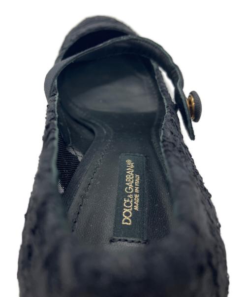 DOLCE & GABBANA（ドルチェ＆ガッバーナ）DOLCE & GABBANA (ドルチェ＆ガッバーナ) ハイヒールパンプス ブラック サイズ:SIZE38の古着・服飾アイテム