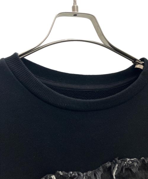 Ameri（アメリ）Ameri (アメリ) DENIM SWEAT OVER TOP ブラック サイズ:SIZE Freeの古着・服飾アイテム