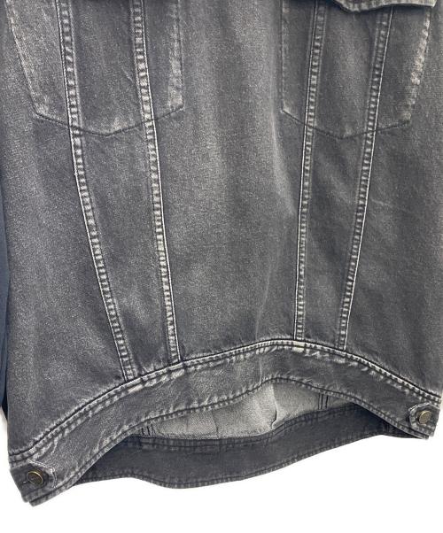 Ameri（アメリ）Ameri (アメリ) DENIM SWEAT OVER TOP ブラック サイズ:SIZE Freeの古着・服飾アイテム