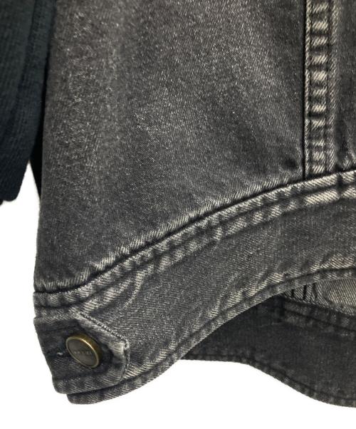 Ameri（アメリ）Ameri (アメリ) DENIM SWEAT OVER TOP ブラック サイズ:SIZE Freeの古着・服飾アイテム
