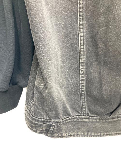 Ameri（アメリ）Ameri (アメリ) DENIM SWEAT OVER TOP ブラック サイズ:SIZE Freeの古着・服飾アイテム