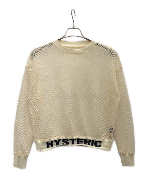 Hysteric Glamour（ヒステリックグラマー）Hysteric Glamour (ヒステリックグラマー) HYSTERICジャカード メッシュ プルオーバー アイボリー サイズ:SIZEFREEの古着・服飾アイテム