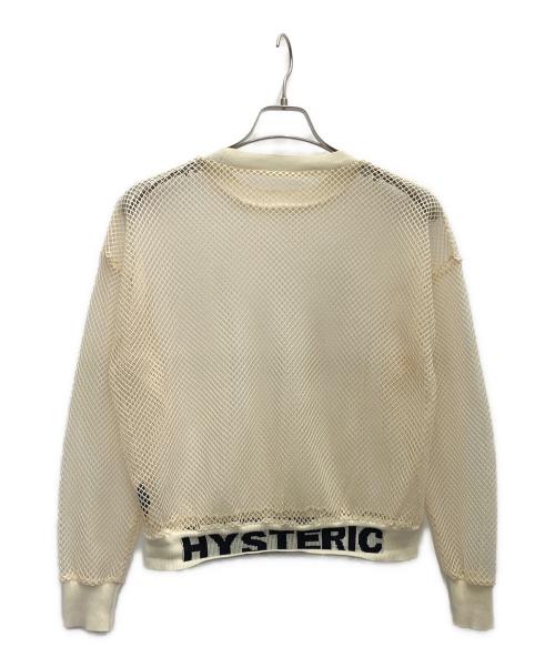 Hysteric Glamour（ヒステリックグラマー）Hysteric Glamour (ヒステリックグラマー) HYSTERICジャカード メッシュ プルオーバー アイボリー サイズ:SIZEFREEの古着・服飾アイテム