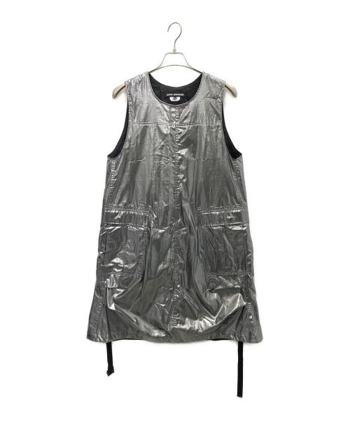 JUNYA WATANABE（ジュンヤワタナベ）JUNYA WATANABE (ジュンヤワタナベ) ノースリーブワンピース シルバー サイズ:XSの古着・服飾アイテム