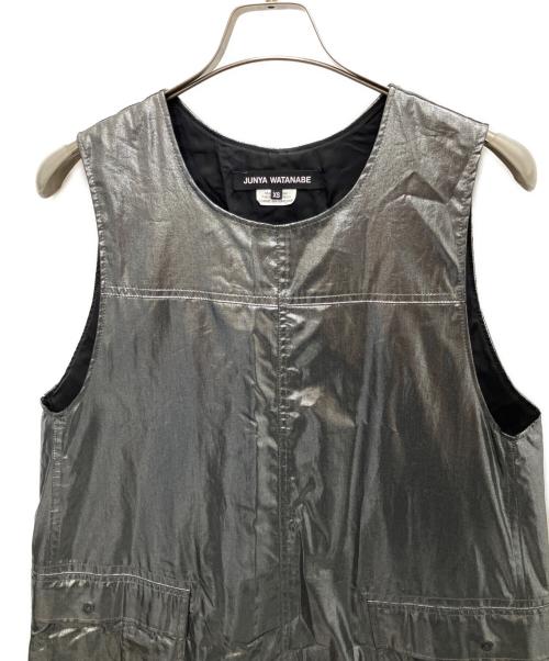 JUNYA WATANABE（ジュンヤワタナベ）JUNYA WATANABE (ジュンヤワタナベ) ノースリーブワンピース シルバー サイズ:XSの古着・服飾アイテム