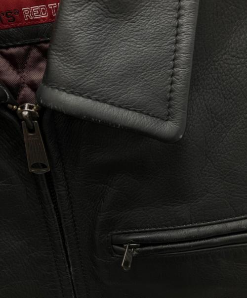 LEVI'S REDTAB（リーバイスレッドタブ）LEVI'S REDTAB (リーバイスレッドタブ) レザージャケット ブラック サイズ:Sの古着・服飾アイテム