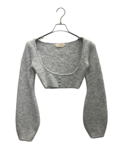 ANDMARY（アンドマリー）ANDMARY (アンドマリー) 厚手ニット ライトグレー サイズ:SIZE Freeの古着・服飾アイテム