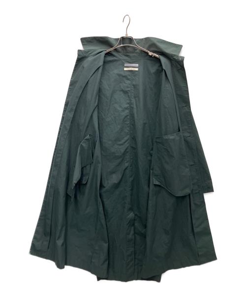 CristaSeya（クリスタセヤ）CristaSeya (クリスタセヤ) ステンカラーコート グリーン サイズ:Lの古着・服飾アイテム