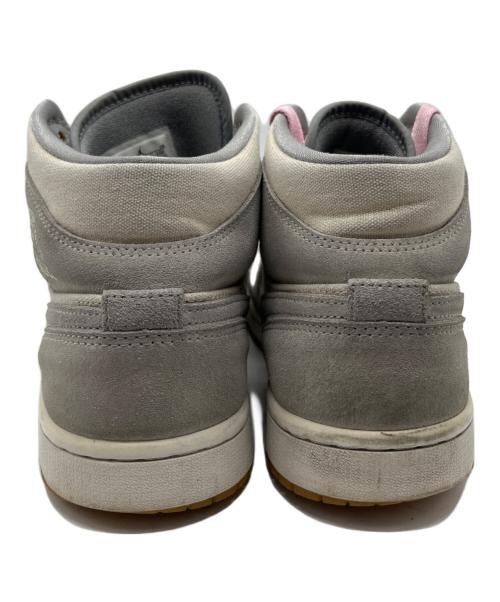 NIKE（ナイキ）NIKE (ナイキ) AIR JORDAN 1 MID SE グレー×ホワイト サイズ:26.5の古着・服飾アイテム