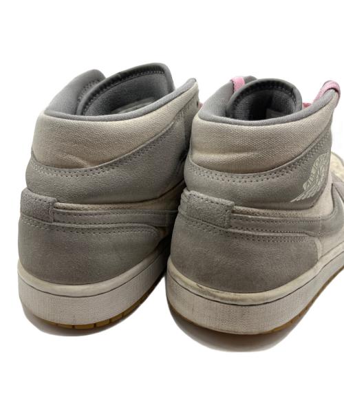 NIKE（ナイキ）NIKE (ナイキ) AIR JORDAN 1 MID SE グレー×ホワイト サイズ:26.5の古着・服飾アイテム