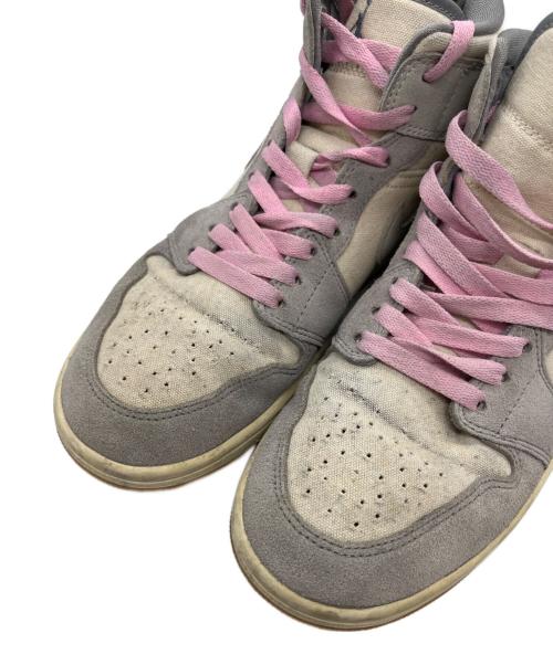 NIKE（ナイキ）NIKE (ナイキ) AIR JORDAN 1 MID SE グレー×ホワイト サイズ:26.5の古着・服飾アイテム