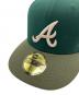 中古・古着 New Era (ニューエラ) キャップ グリーン×カーキ：4000円