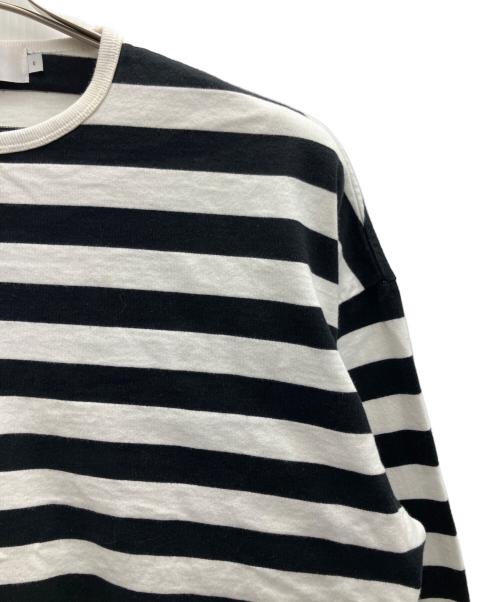 Graphpaper（グラフペーパー）Graphpaper (グラフペーパー) 長袖カットソー ブラック×ホワイト サイズ:SIZE0の古着・服飾アイテム